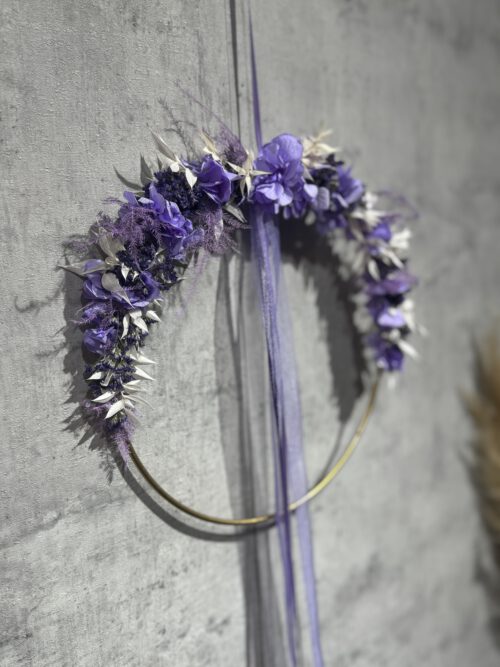 Türkranz aus Trockenblumen